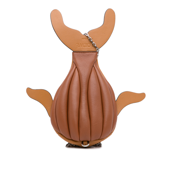 LOEWE Handbags - Pre-Loved LOEWE Leather Whale Pouch